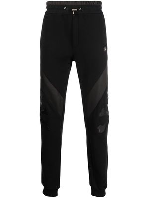 Philipp Plein skull patch jogging trousers - Black
