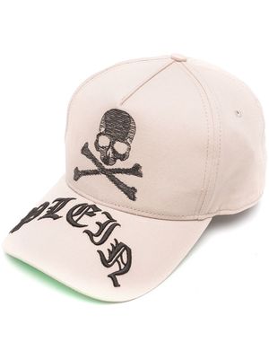 Philipp Plein skull-print baseball cap - Neutrals