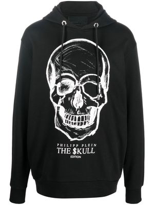Philipp Plein skull-print hoodie - Black