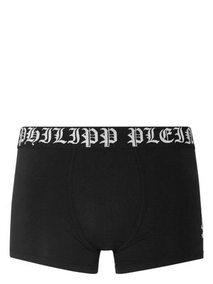 Philipp Plein Skull&Bones logo-waistband briefs - Black