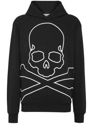 Philipp Plein Skull&Bones long-sleeved hoodie - Black