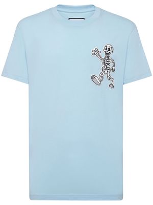 Philipp Plein Skully Gang cotton T-shirt - Blue