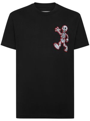 Philipp Plein Skully Gang-print cotton T-shirt - Black