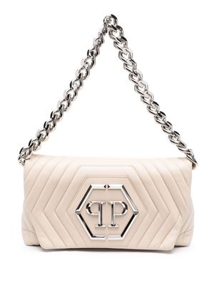 Philipp Plein small Hexagon shoulder bag - Neutrals