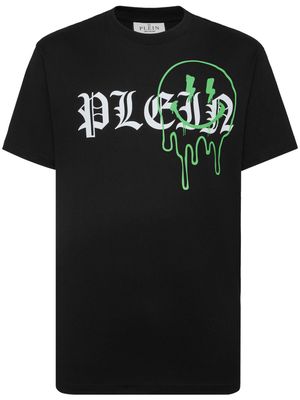 Philipp Plein smiley face print T-shirt - Black