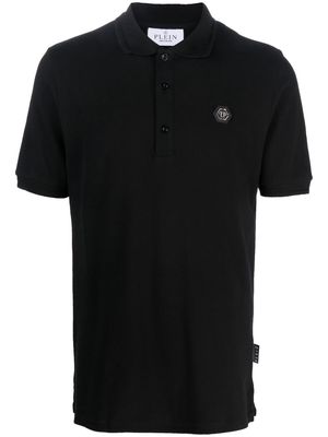 Philipp Plein snake-logo polo shirt - Black