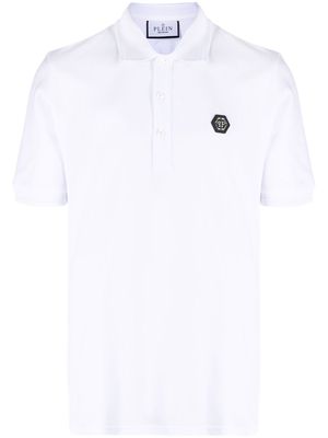 Philipp Plein snake-logo polo shirt - White