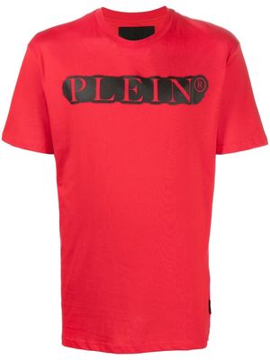 Philipp Plein spray-effect T-shirt - Red