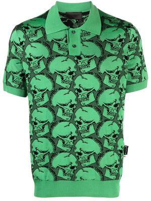 Philipp Plein SS Skull polo shirt - Green