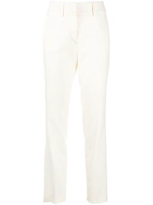 Philipp Plein stretch-wool straight-trousers - White