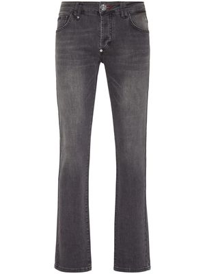 Philipp Plein Supreme Iconic low-rise straight-leg jeans - Grey