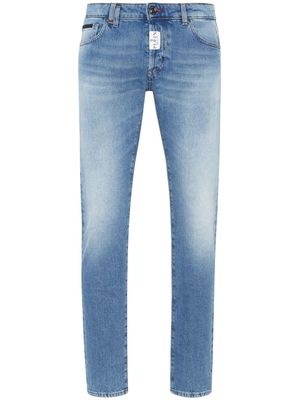 Philipp Plein Supreme mid-rise straight-leg jeans - Blue