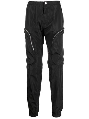 Philipp Plein tapered zip-pocket trousers - Black