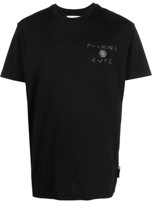 Philipp Plein Teddy Bear-print cotton T-shirt - Black