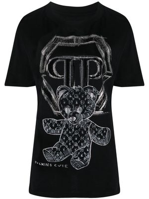 Philipp Plein teddy bear-printed T-shirt - Black