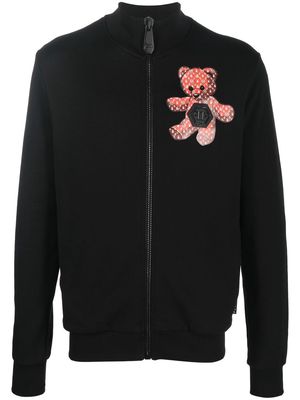 Philipp Plein Teddy Bear zip-up sweatshirt - Black