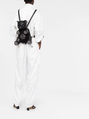 Philipp Plein Teddy leather backpack - Black