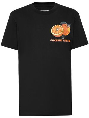 Philipp Plein Tutti Fruitti graphic-print cotton T-shirt - Black