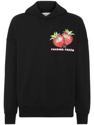 Philipp Plein Tutti Frutti cotton hoodie - Black
