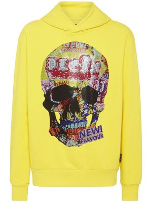 Philipp Plein Tutti Frutti crystal-embellished hoodie - Yellow