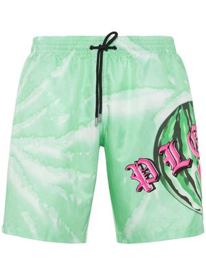 Philipp Plein Tutti Frutti swim shorts - Green
