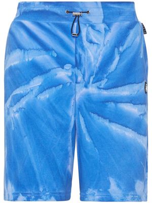 Philipp Plein Tutti Frutti tie-dye Bermuda shorts - Blue