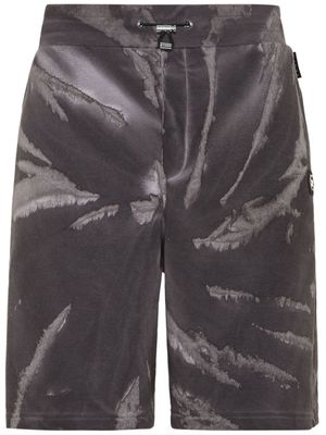 Philipp Plein Tutti Frutti tie-dye Bermuda shorts - Grey