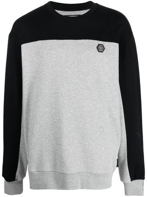 Philipp Plein two-tone sweatshirt - Grey
