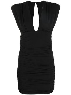 Philipp Plein V-neck sleeveless mini dress - Black