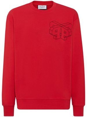 Philipp Plein Wire Frame cotton sweatshirt - Red