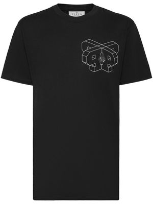 Philipp Plein Wire Frame cotton T-shirt - Black