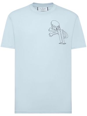 Philipp Plein Wire Frame cotton T-shirt - Blue
