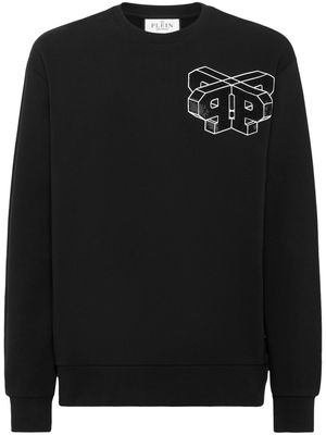 Philipp Plein Wire Frame graphic-print sweatshirt - Black