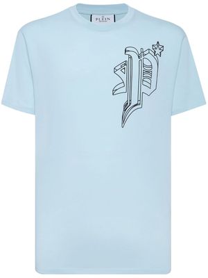 Philipp Plein Wire Frame logo-print T-shirt - Blue