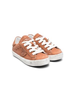 Philippe Model Kids logo-patch low-top sneakers - Brown