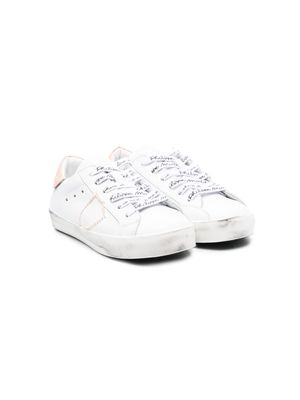 Philippe Model Kids single-stitch logo low-top sneakers - White