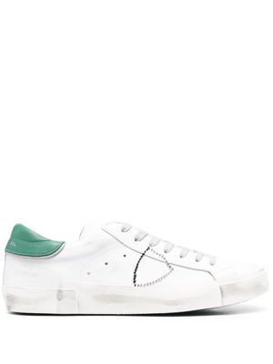 Philippe Model Paris distressed-effect low-top sneakers - White