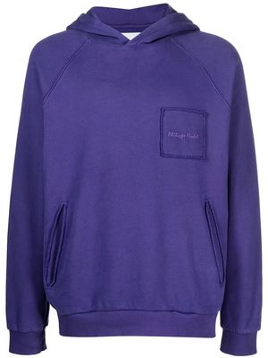 Philippe Model Paris embroidered-logo long-sleeve hoodie - Purple