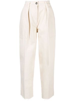 Philippe Model Paris high-waisted straight-leg trousers - Neutrals