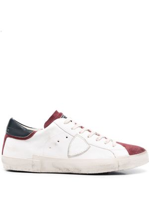 Philippe Model Paris logo-patch leather sneakers - White