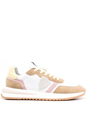 Philippe Model Paris logo-patch panelled sneakers - White