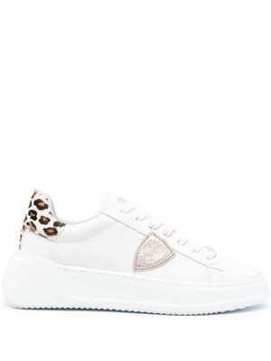 Philippe Model Paris Paris leopard-print sneakers - White
