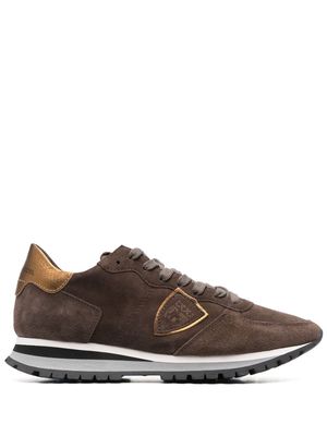 Philippe Model Paris TRPX lace-up suede sneakers - Brown