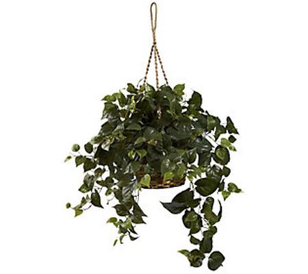 Philo Hanging Basket by Nearly Natural