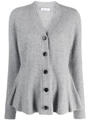 Philo-Sofie ribbed-knit V-neck cardigan - Grey