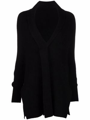 PHILO-SOFIE shawl-lapel cashmere cardi-coat - Black
