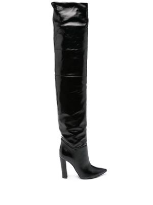 Philosophy Di Lorenzo Serafini 120mm leather pointy-toe boots - Black