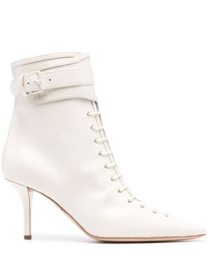Philosophy Di Lorenzo Serafini 80mm leather ankle boots - White