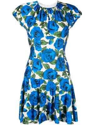 Philosophy Di Lorenzo Serafini all-over floral print dress - Blue