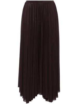 Philosophy Di Lorenzo Serafini asymmetric flared maxi skirt - Brown